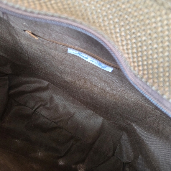 Creazioni Alma Vintage Italian Brown Straw Basketweave Raffia Tote Bag - Picture 7 of 7